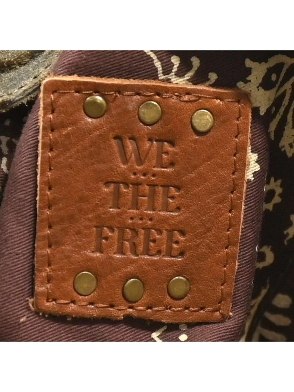 Free People We The Free Dallas Distressed Lea Bag OB2314502 in Sandblast Khaki